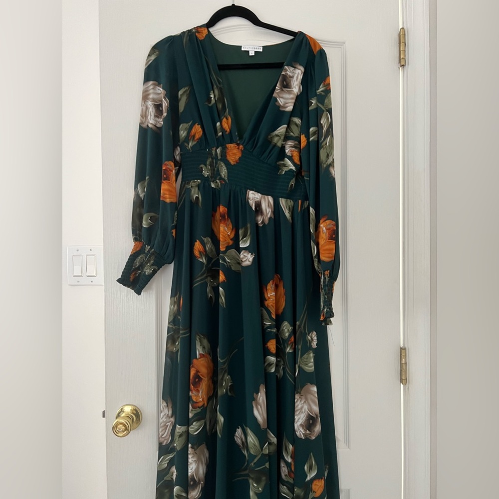 Like New Baltic Born Olivia Dress in Topaz Floral. Size L.